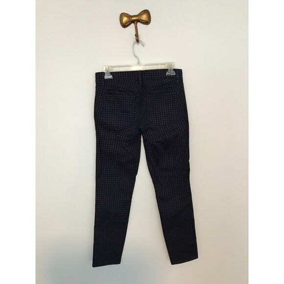 Tory Burch Emmy Tory Navy "Daisy Dots" Printed Ankle Jeans - Size 26 - Picture 2 of 10